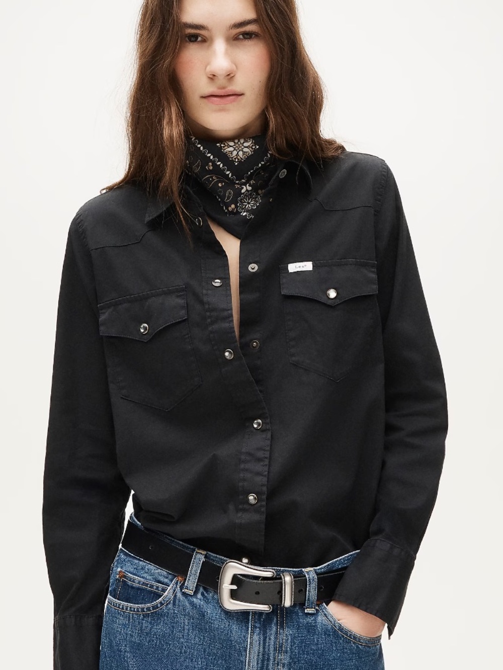 Women's Lee X J.Crew Jules Garment-Dyed Western Button-Up Shirt
